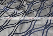 Eliptical Jacquard Table Linen - Navy