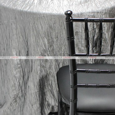 Crushed Taffeta Chair Cover - 1146 J. Charcoal