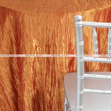 Crushed Taffeta Chair Cover - 230 Fire Orange