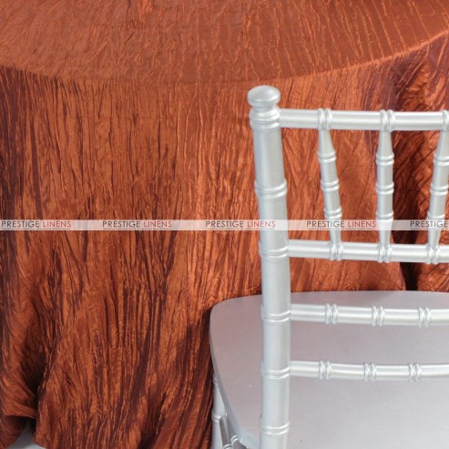 Crushed Taffeta Chair Cover - 368 Terracotta
