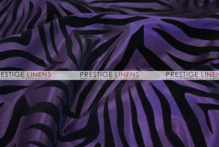 Flocking Zebra Taffeta Draping - Plum