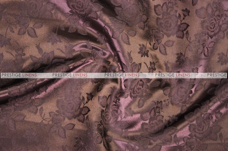 Brocade Satin Chair Cover - Brown