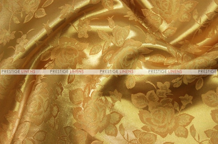 Brocade Satin Chair Cover - Dk Gold