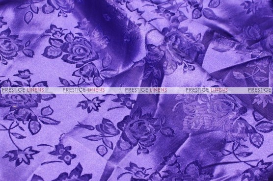 Brocade Satin Chair Cover - Purple