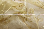 Fantasia Sheer Table Linen - Gold