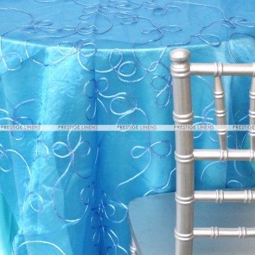 Fantasia Sheer Table Linen - Turquoise