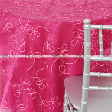 Fantasia Sheer Table Linen - Fuchsia