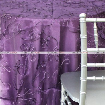 Fantasia Sheer Table Linen - Plum