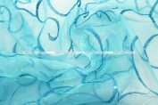 Ferial Organza Table Linen - Aqua