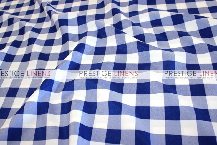 Gingham Buffalo Check Draping - Royal