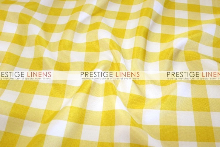 Gingham Buffalo Check Draping - Yellow