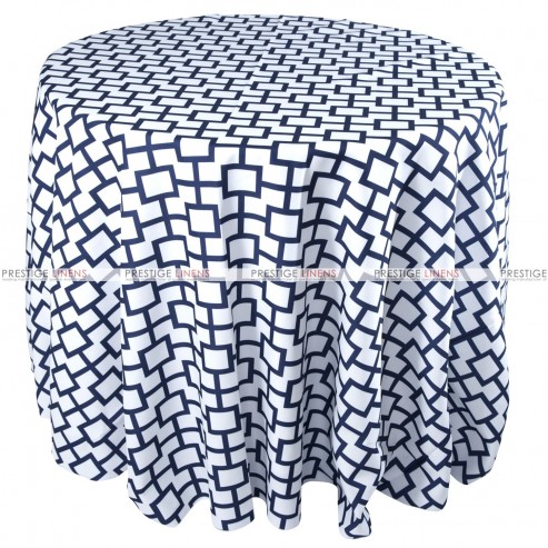 Mjs Print - Micro Table Linen - Navy