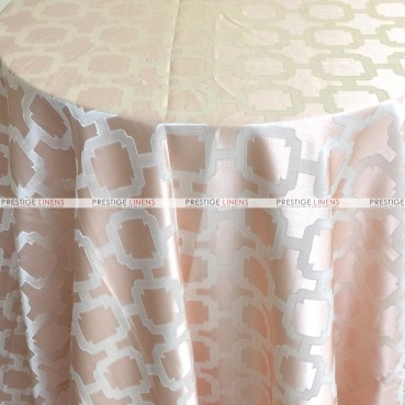 Nancy Graphic Table Linen - Blush Peach