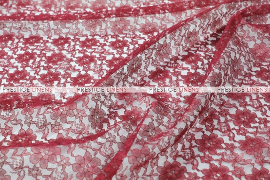 Rachelle Lace Table Linen - 628 Burgundy