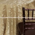 Victorian Damask Table Linen - Khaki