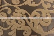 Victorian Damask Table Linen - Chocolate