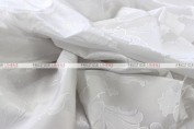Alex Damask - Fabric by the yard - White