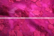 Applique Organza - Fabric by the yard - Fuchsia