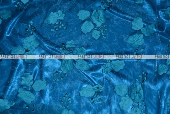 Applique Organza - Fabric by the yard - Teal