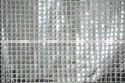 Boxed Sequins - Fabric by the yard - Silver