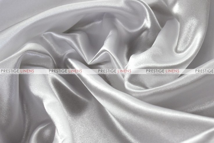 Bridal Satin - Fabric by the yard - 126 White