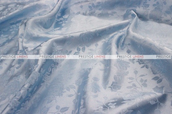 Brocade Satin - Fabric by the yard - Baby Blue
