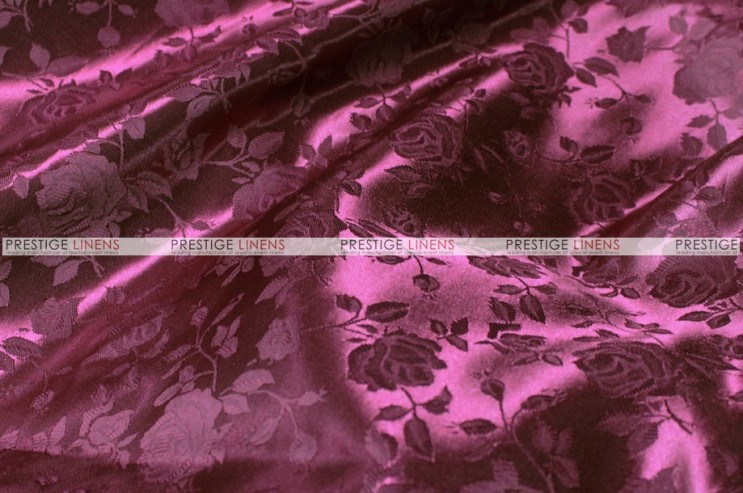 Brocade Satin - Fabric by the yard - Burgundy