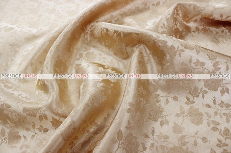 Brocade Satin - Fabric by the yard - Champagne
