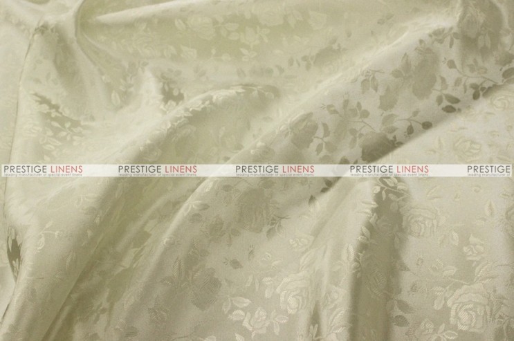 Brocade Satin - Fabric by the yard - Ivory