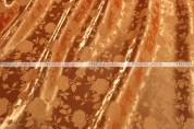 Brocade Satin - Fabric by the yard - Orange