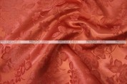 Brocade Satin - Fabric by the yard - Rust