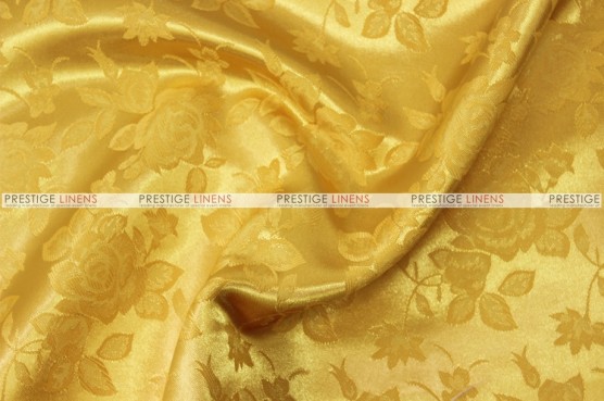 Brocade Satin - Fabric by the yard - Yellow