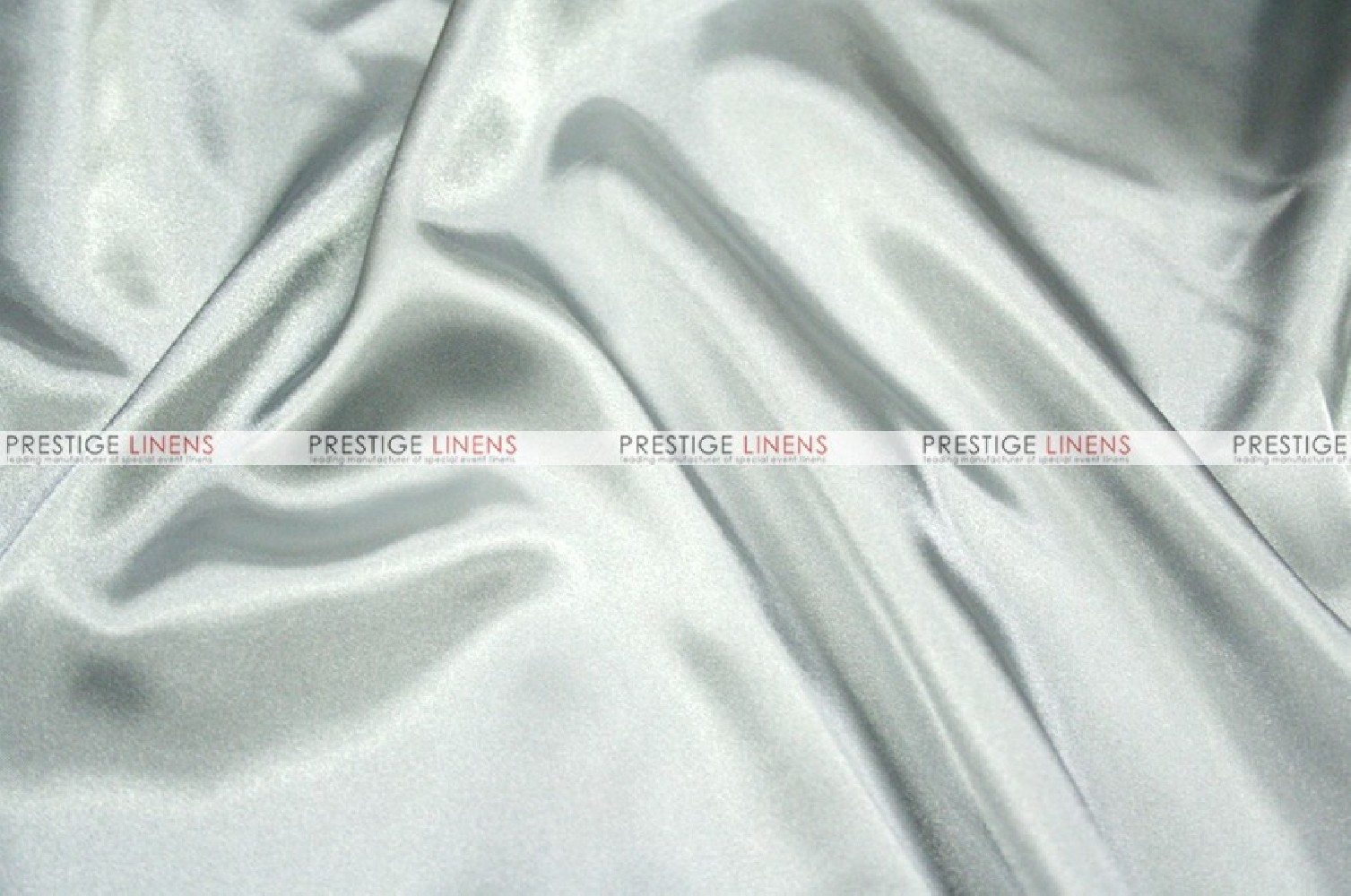 Silver Satin Fabric - by The Yard