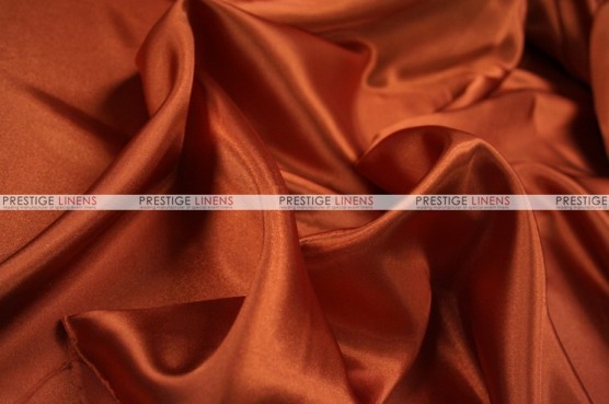 Charmeuse Satin - Fabric by the yard - 337 Rust