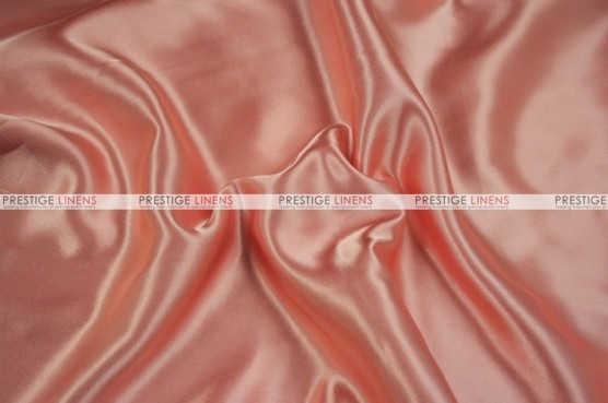 Charmeuse Satin - Fabric by the yard - 432 Coral