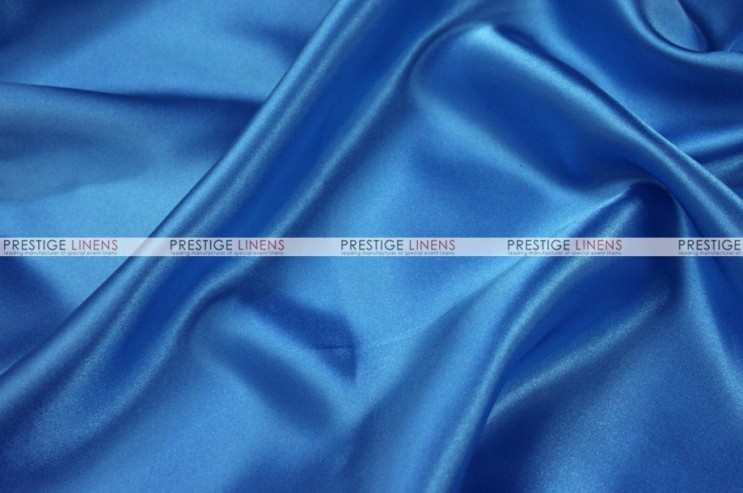 Charmeuse Satin - Fabric by the yard - 957 Ocean Blue - Prestige Linens