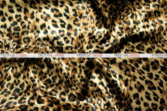 Cheetah Print Charmeuse - Fabric by the yard - Large Print