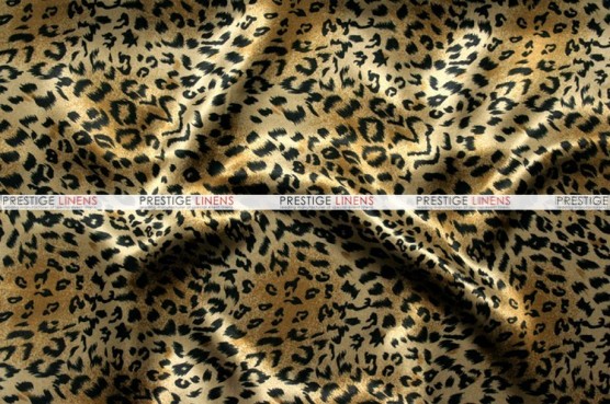 Cheetah Print Charmeuse - Fabric by the yard - Small Print