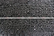 Chemical Lace - Fabric by the yard - Black