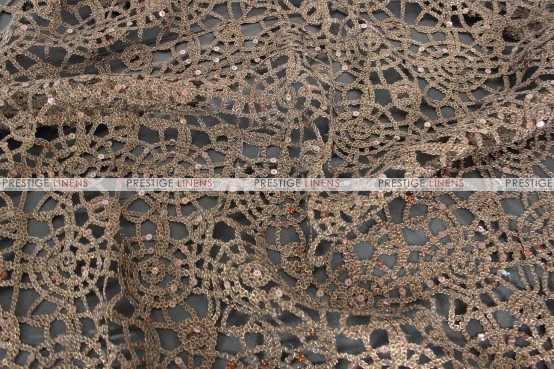 Chemical Lace - Fabric by the yard - Brown