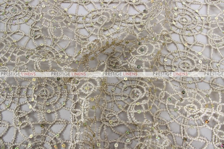 Chemical Lace - Fabric by the yard - Champagne