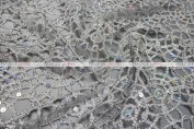 Chemical Lace - Fabric by the yard - Silver