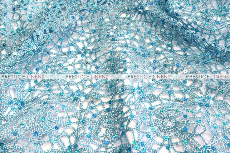 Chemical Lace - Fabric by the yard - Turquoise