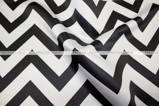 Chevron Print Lamour - Fabric by the yard - Black