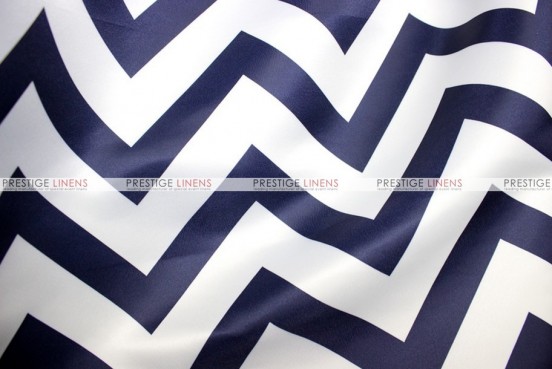 Chevron Print Lamour - Fabric by the yard - Navy