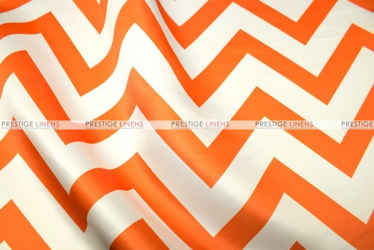 Chevron Print Lamour - Fabric by the yard - Orange