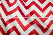 Chevron Print Lamour - Fabric by the yard - Red