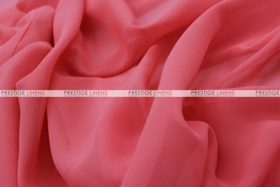 Chiffon - Fabric by the yard - Coral