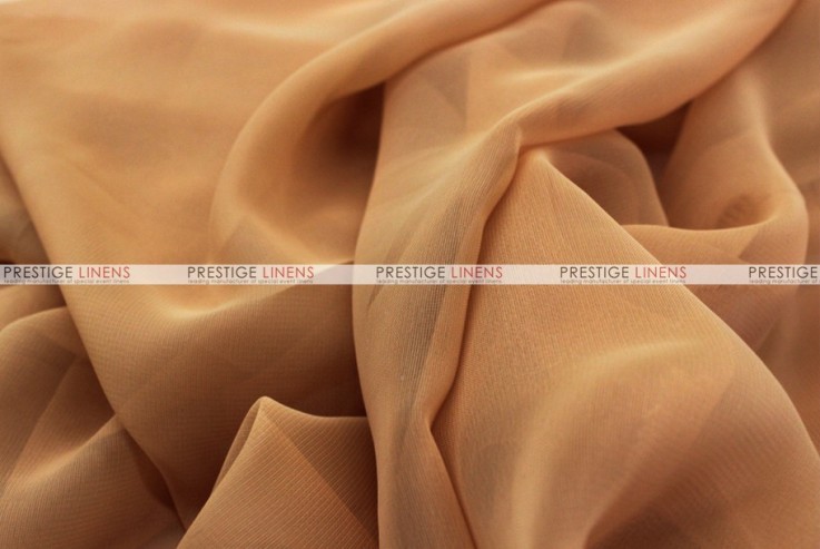 Chiffon - Fabric by the yard - Gold