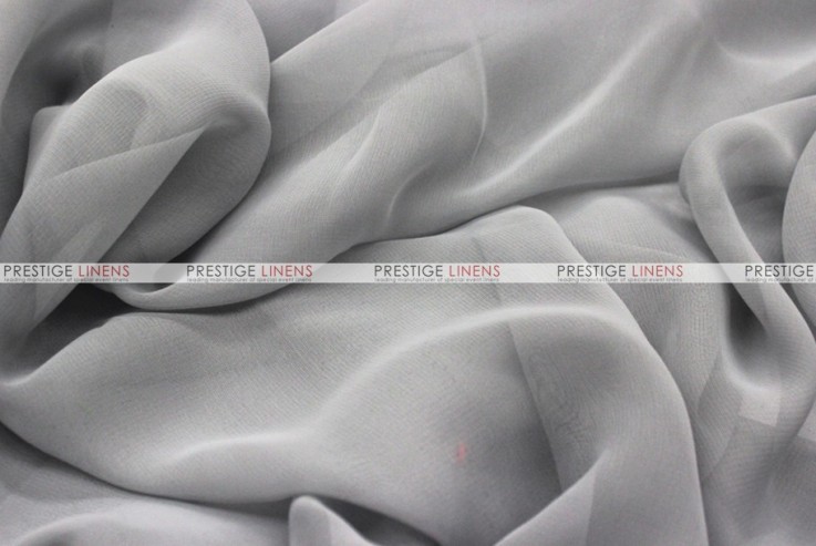 Chiffon - Fabric by the yard - Silver